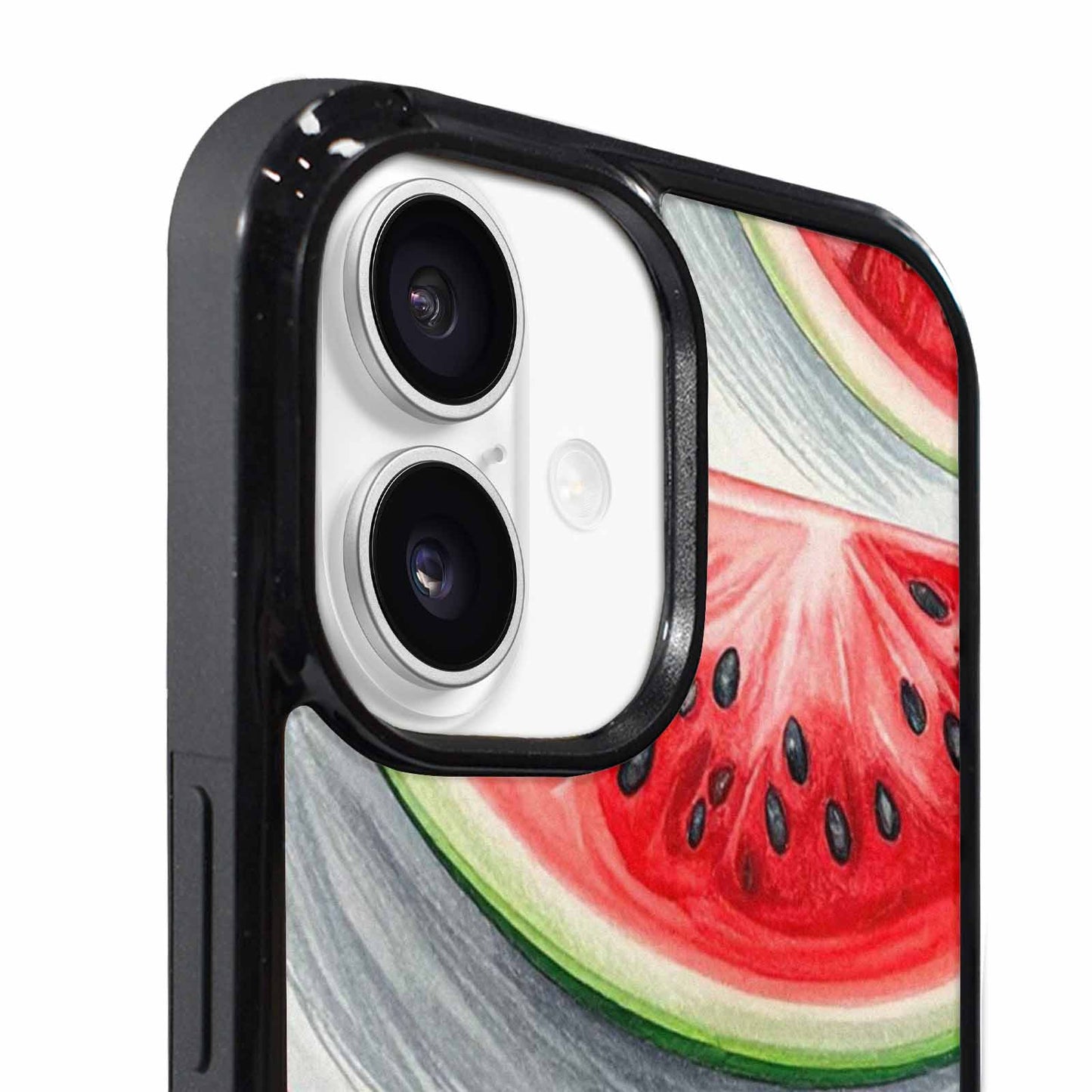 iPhone 17 Case — Glossy Spring Watermelon Original Art, Custom Phone Case