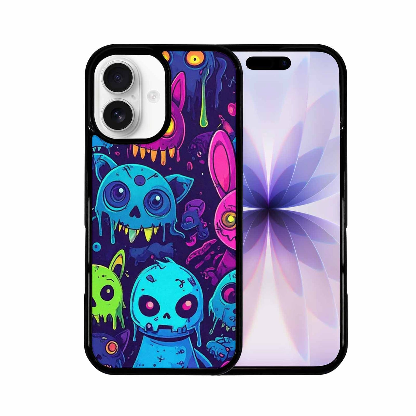 iPhone 17 Case — Mixed Toxic Glow Creature Cartoon Cute, Original Design Phone Case