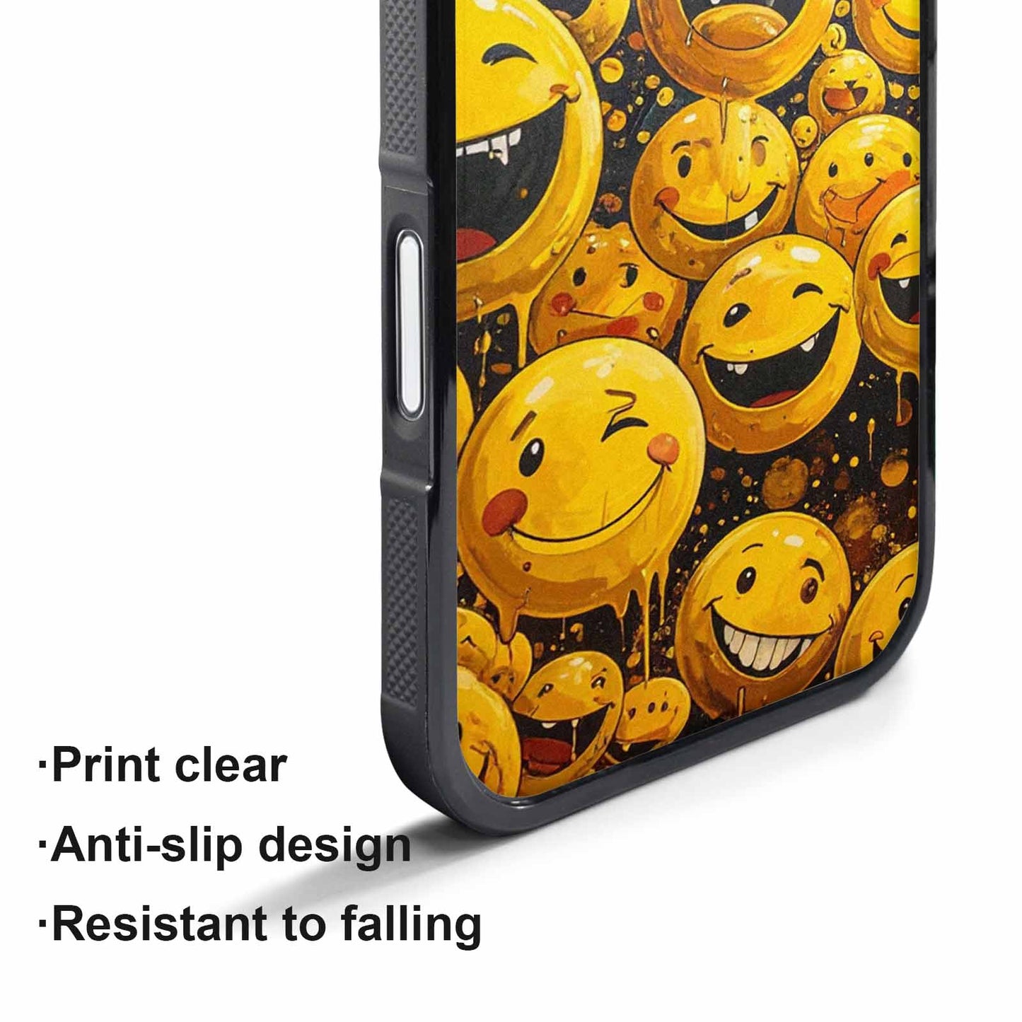 iPhone 17 Air Case — Melting Moon Smiley Yellow Version Original, Custom Made Phone Cover