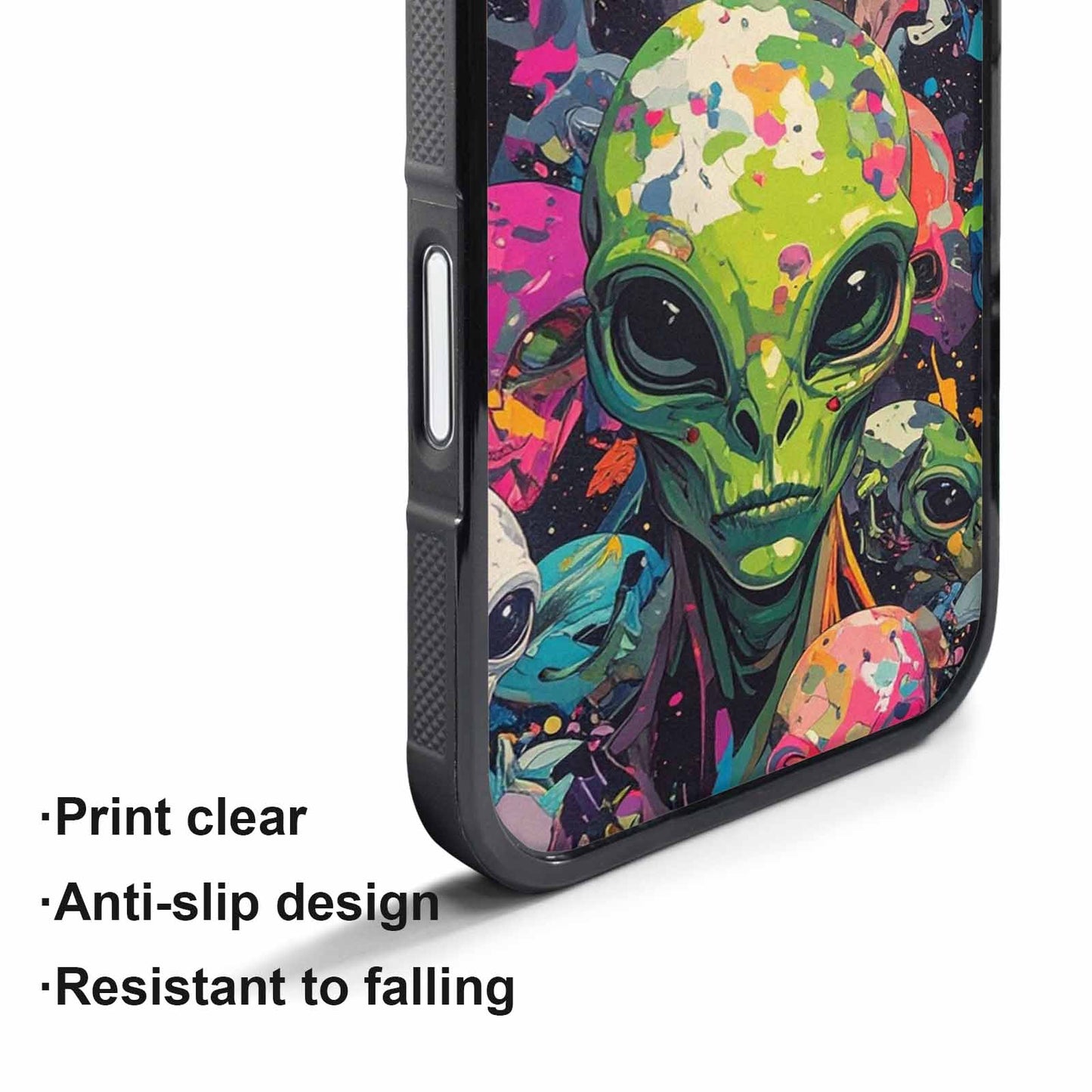 iPhone 17 Pro Case — Aliens Camo Aliens Pattern Hundreds Alien, Custom Art Phone Cover