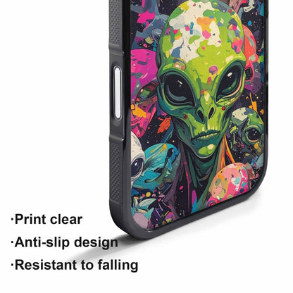 iPhone 17 Pro Case — Aliens Camo Aliens Pattern Hundreds Alien, Custom Art Phone Cover