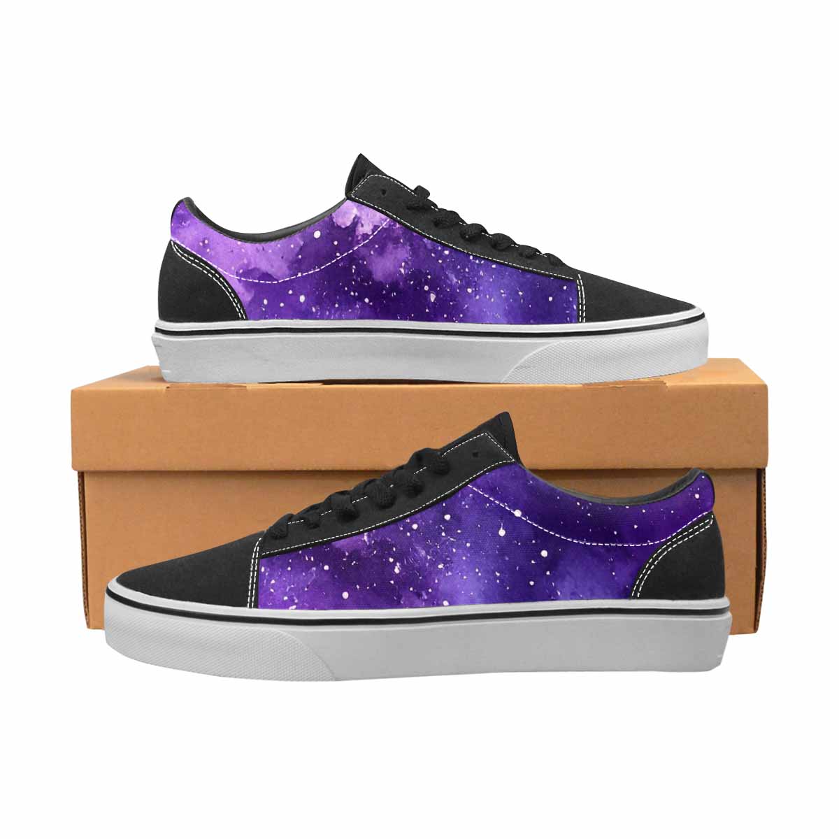 WOMEN'S Galaxy Art - Canvas Lace-Up Surreal Custom Shoes