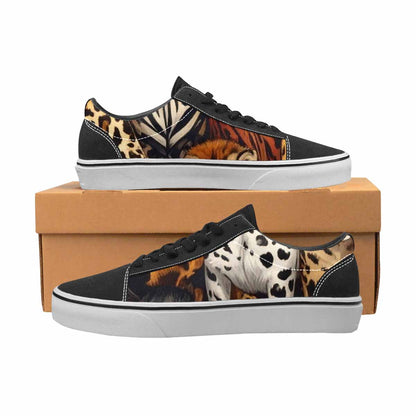 WOMEN'S Animal Print Canvas Lace-Up Cottagecore Custom Shoes
