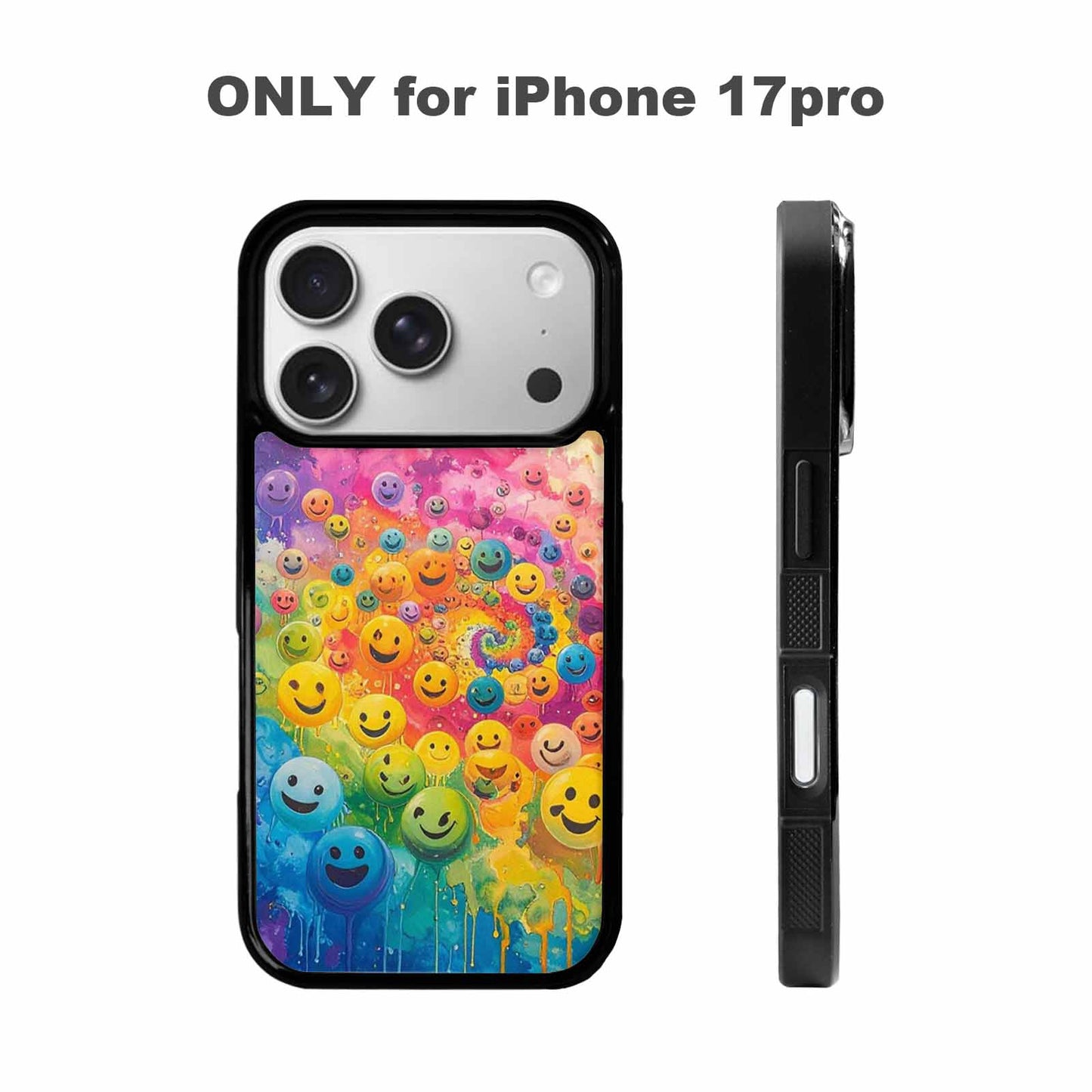 iPhone 17 Pro Case — Smiley Facessmiley Faces Tie D Original, Custom Made Phone Cover