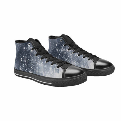 WOMEN'S Galaxy Art - High Top Canvas Aesthetic Shoes