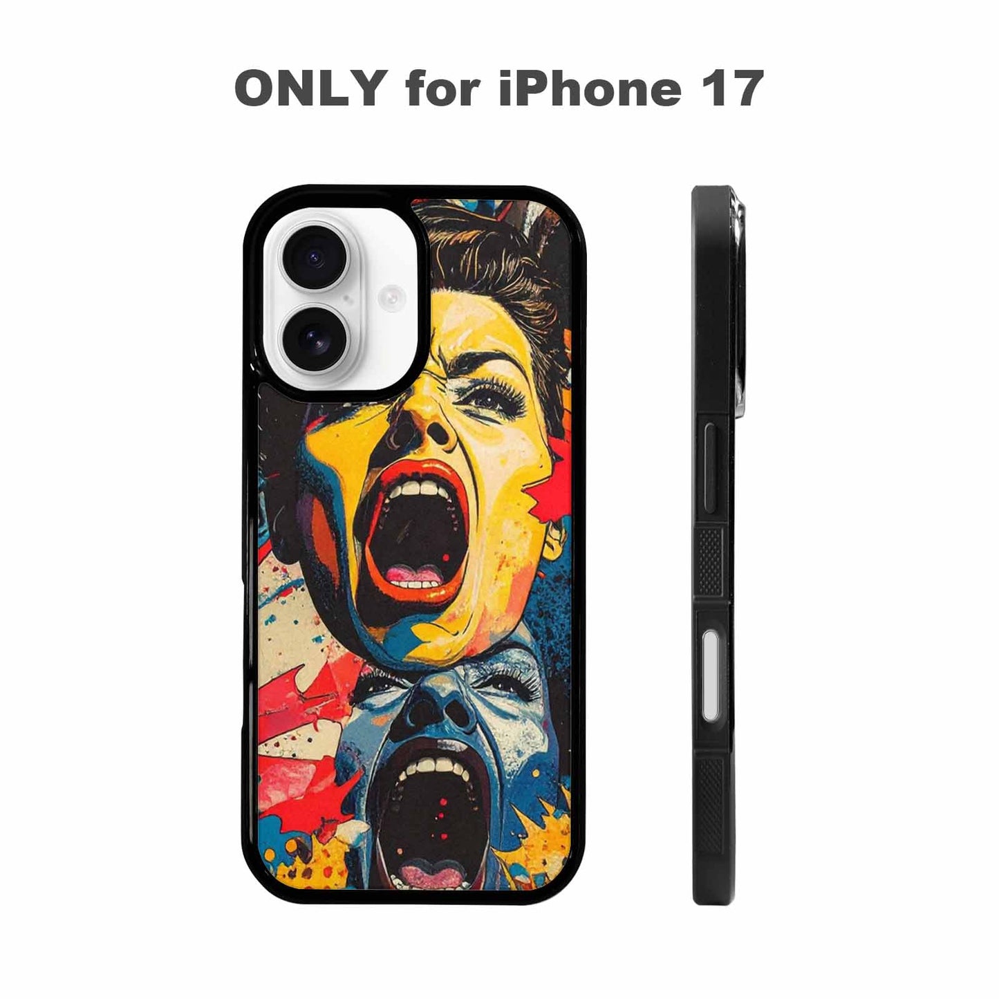 iPhone 17 Case — Comic Book Scream Comic Original Art, Custom Phone Case