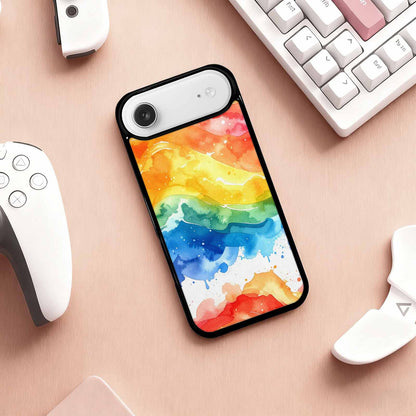 iPhone 17 Air Case — Watercolor Splash Abstract Pattern Seamless Watercolor, Personalized Phone Case