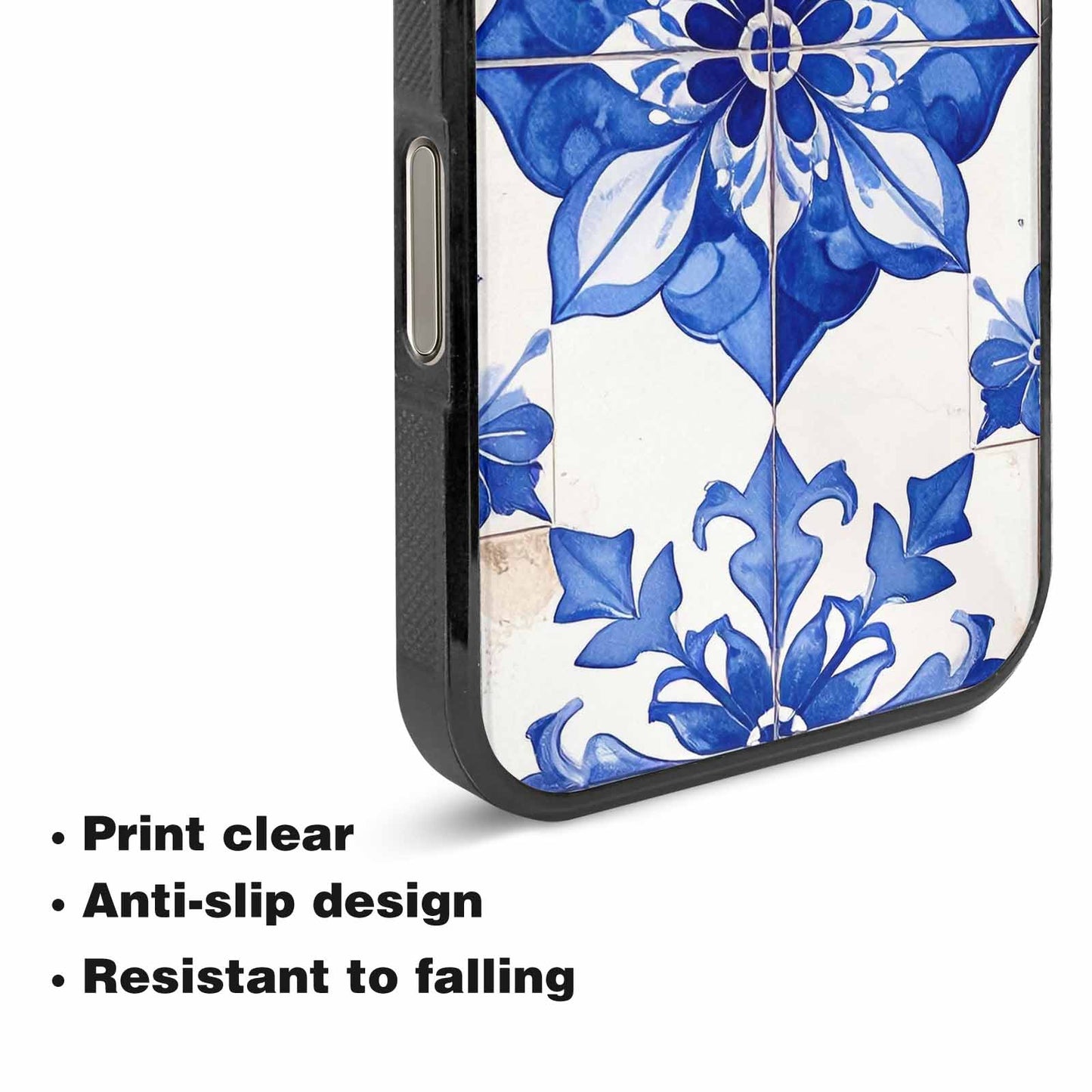 iPhone 16 Pro Max Case — Mexican Talavera Tile Pattern Floral Geometric, Original Design Phone Case