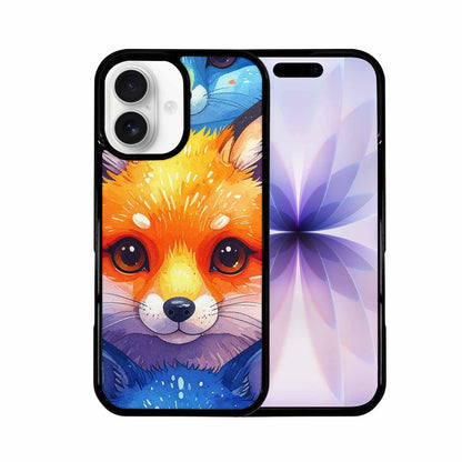 iPhone 17 Case — Watercolor Kawaii Fox Watercolor Abstract, Unique Phone Case Design