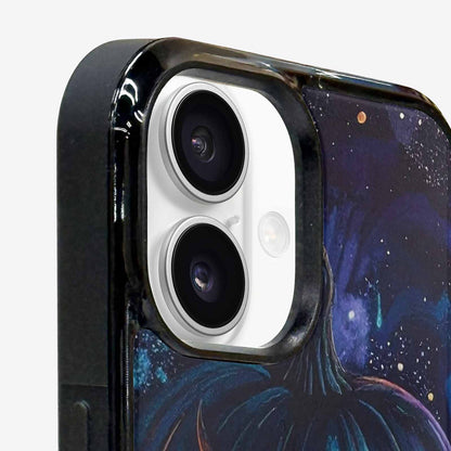 iPhone 16 Plus Case — Eamless Repeating Pattern Of Overlapping Pumpkin, Custom Print Case Cover