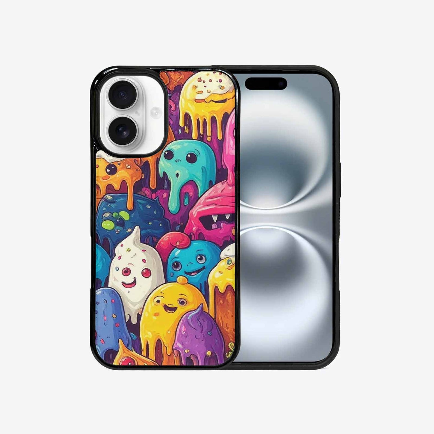 iPhone 16 Case — Melting Ice Cream Monster Charac, Custom Made Phone Cover