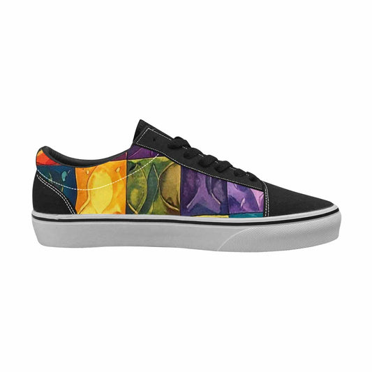 WOMEN'S Rainbow Pride Flag Canvas Lace-Up Dark Academia Sneakers