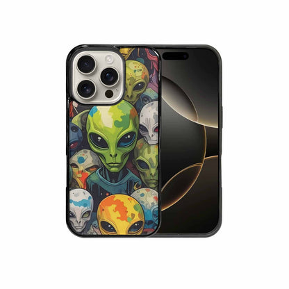 iPhone 16 Pro Case — Aliens Camo Aliens Pattern Hundreds Of, Personalized Phone Case