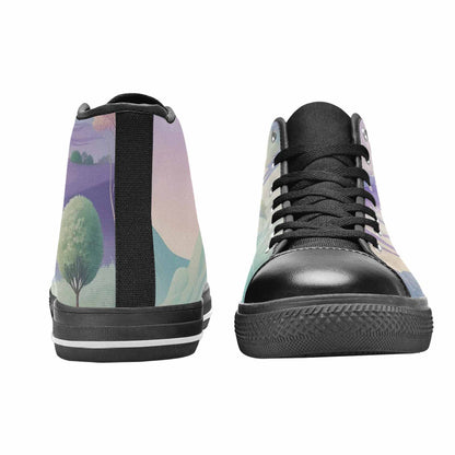MEN'S Surrealist Dreamscape High Top Canvas Dreamcore Shoes