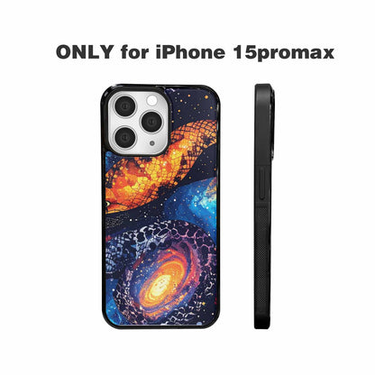 iPhone 15 Pro Max Case — Galaxy Snake Print Custom, Custom Designed Case Cover
