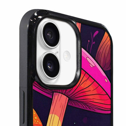 iPhone 17 Case — Psychedelic Mushroom Cartoon Pattern Cartoon Cute, Unique Phone Case Design