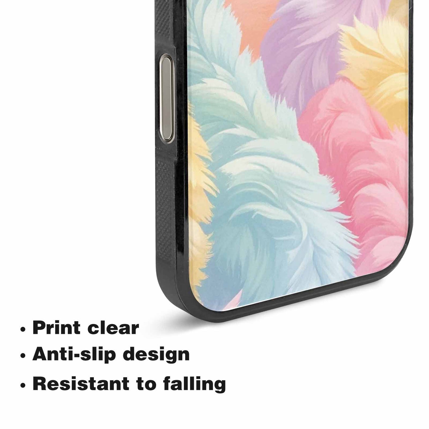 iPhone 15 Pro Max Case — Zebra Pastel Rainbow, Custom Printed Phone Case