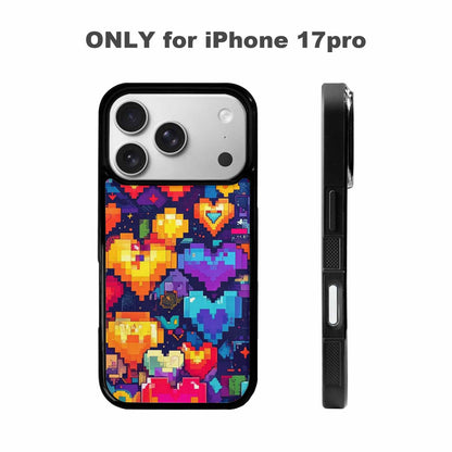 iPhone 17 Pro Case — Pixel Art Bit Burst Pattern Original, Personalized Phone Case