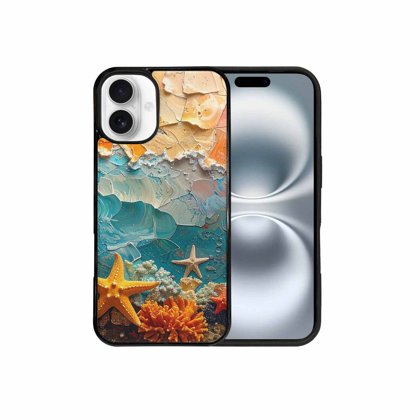 iPhone 16 Plus Case — Starfish Cluster Starfish Cluster Pattern Hundreds, Personalized Phone Case
