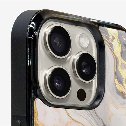iPhone 16 Pro Case — Marble Vein Marble Veins Pattern Hundreds, Custom Made Phone Cover