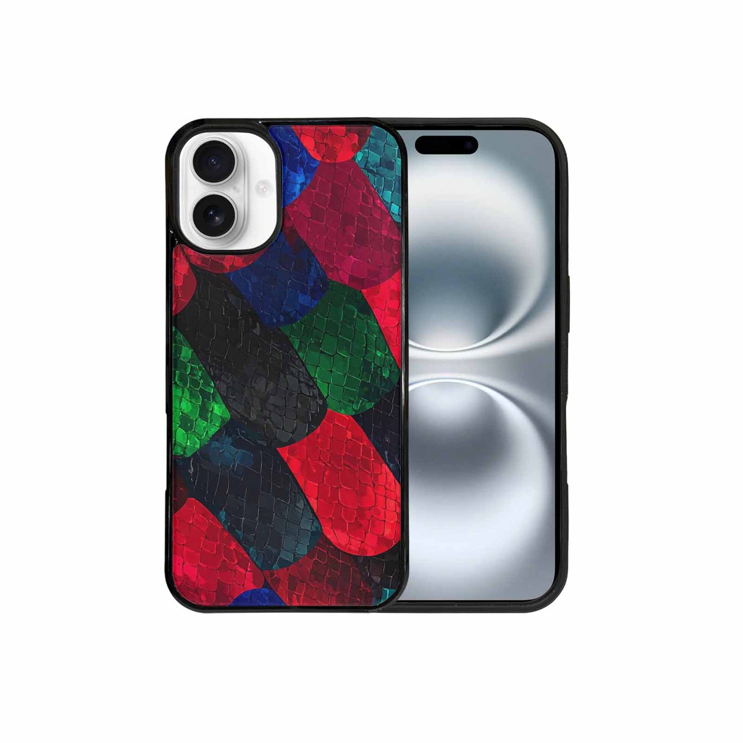 iPhone 16 Plus Case — Dark Snake Print, Custom Print Case Cover