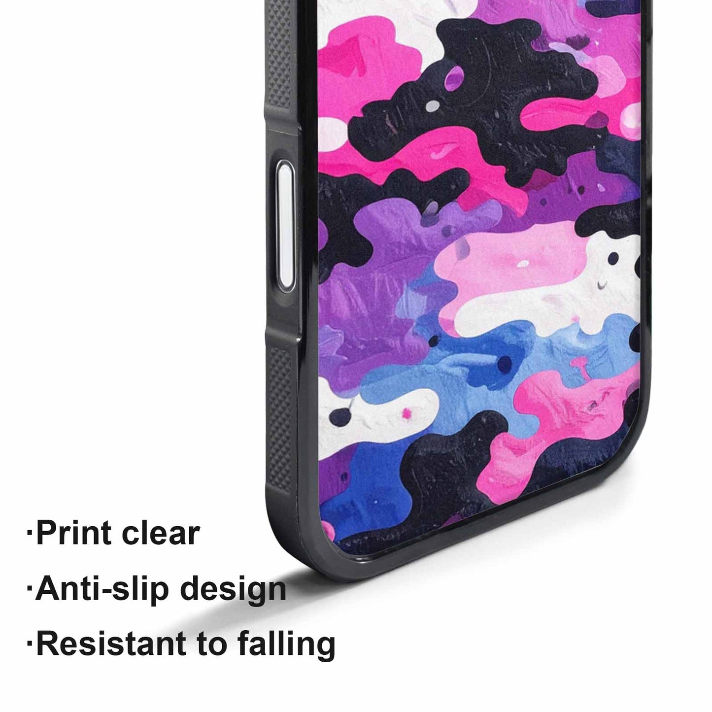 iPhone 17 Air Case — Vivid Camo Genderfluid Pride Camo, Custom Designed Case Cover