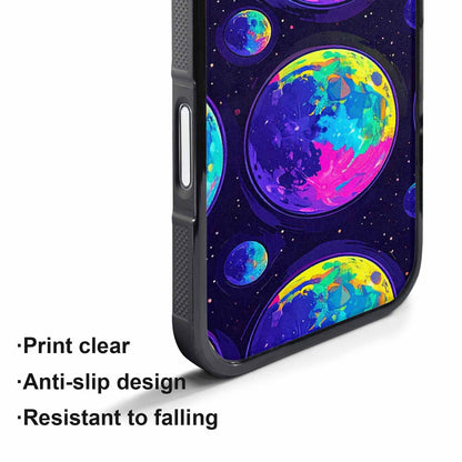 iPhone 17 Air Case — Neon Winter Moon Seamless Cartoon Cute, Custom Made Phone Cover
