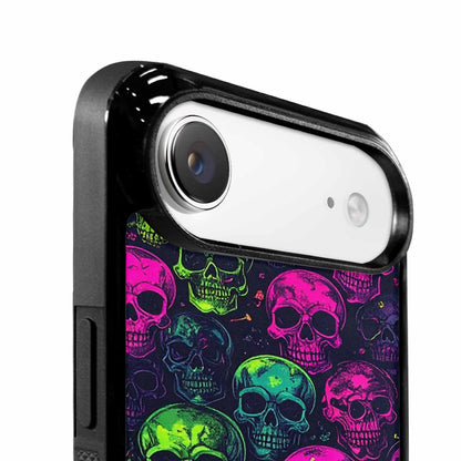 iPhone 17 Air Case — Skulls Neon Punk Small Skull Gothic, Original Design Phone Case
