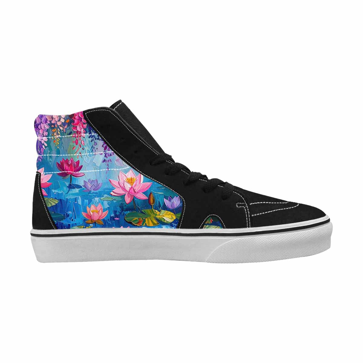 MEN'S Full Color Vibrant Monet High Top Canvas Dreamcore Shoes