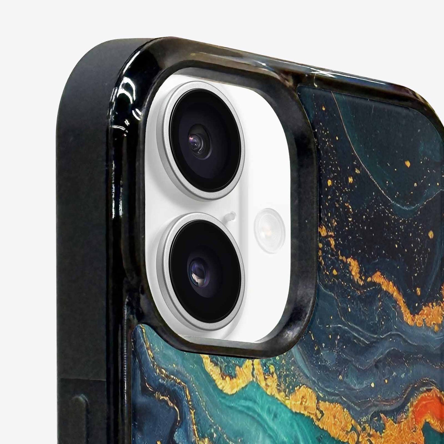 iPhone 16 Case — Marble Dark, Custom Phone Case