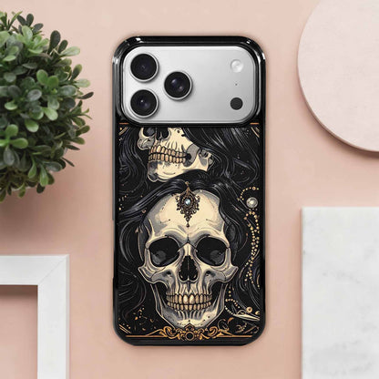 iPhone 17 Pro Max Case — Skull Dark Art Gothic Print Gothic, Custom Designed Case Cover