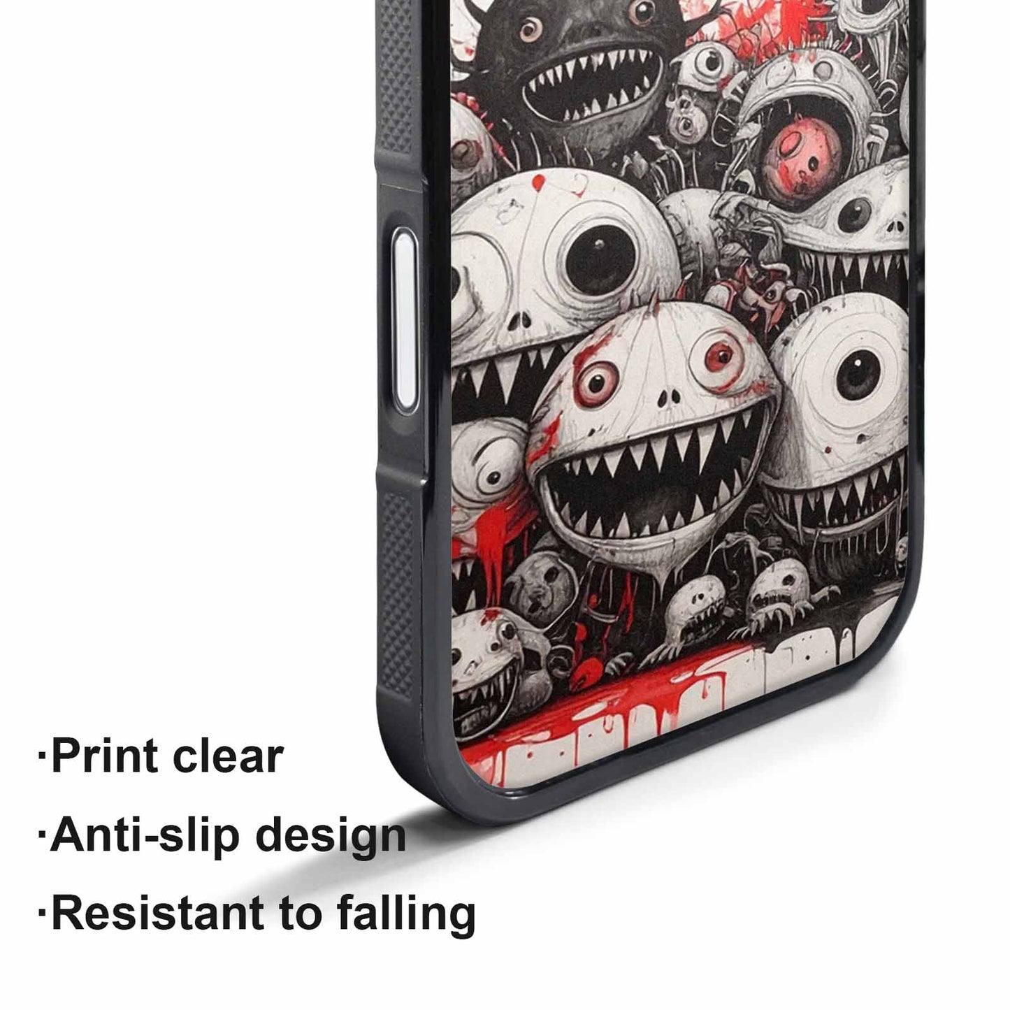 iPhone 17 Air Case — Multi Eye Monster Black Red Original, Custom Printed Phone Case