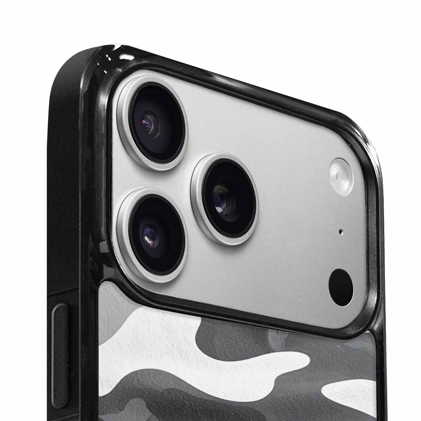 iPhone 17 Pro Case — Grey Camo Print Camo, Custom Made Phone Cover
