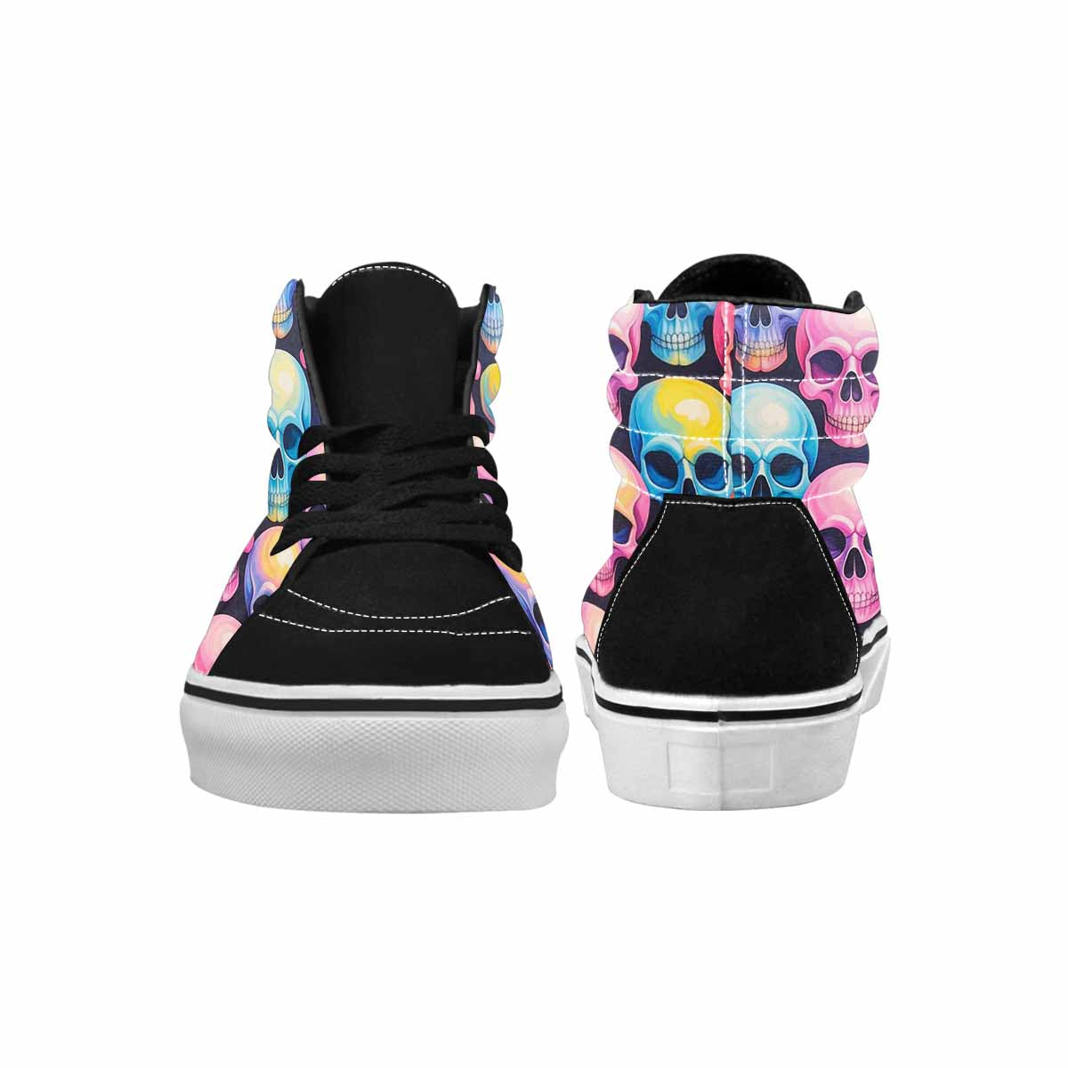 WOMEN'S Dripping Candy Skulls High Top Canvas Y2K Shoes