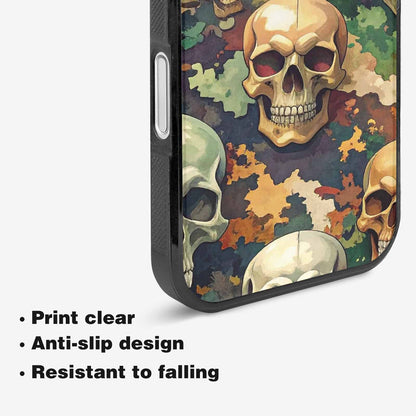 iPhone 16 Case — Skulls Camoskulls Pattern Hu A0j, Custom Printed Phone Case