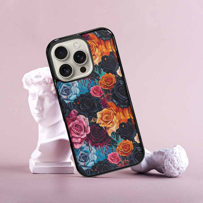 iPhone 16 Pro Case — Gothic Rose Gothic Roses Pattern Hundreds, Original Design Phone Case