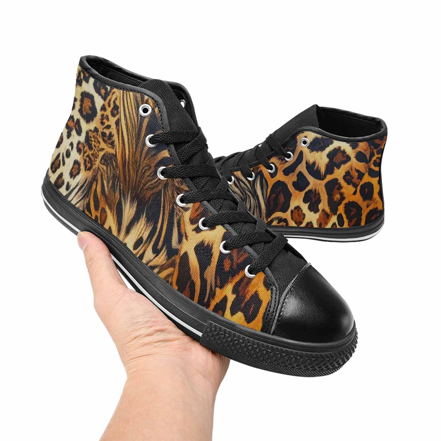 MEN'S Animal Print High Top Canvas Dreamcore Shoes