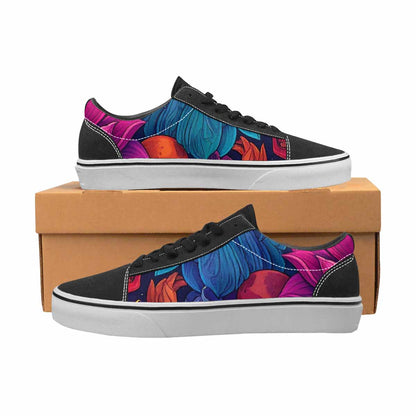 WOMEN'S Lotus Skulls Canvas Lace-Up Cottagecore Shoes