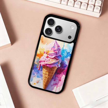 iPhone 17 Pro Case — Melting Icecream Collage Original Art, Custom Art Phone Cover