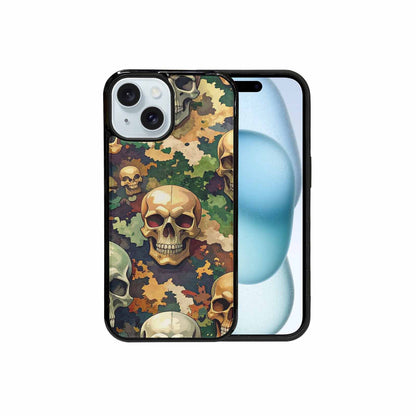 iPhone 15 Case — Skulls Camoskulls Pattern Hu A0j, Custom Printed Phone Case