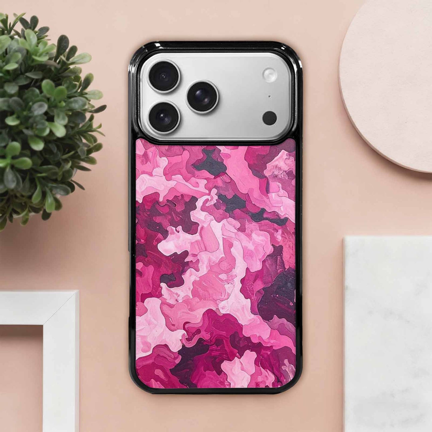 iPhone 17 Pro Max Case — Small Military Camouflage Blotch Camo, Personalized Phone Case
