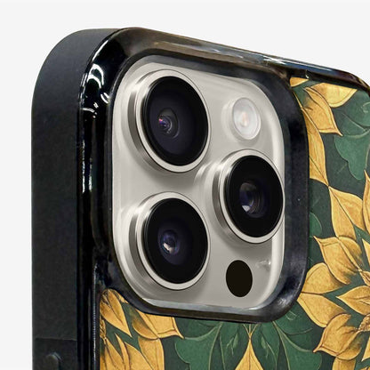 iPhone 15 Pro Max Case — Sunflower Mandala Kaleidoscope Custom, Custom Designed Case Cover