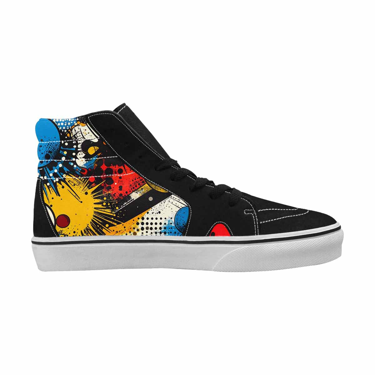 WOMEN'S Comic Book Halftone High Top Canvas Dreamcore Sneakers