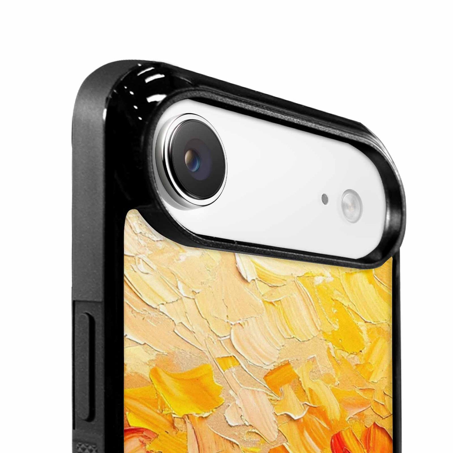 iPhone 17 Air Case — Impressionist Sunflower Brushstroke Pattern Hundreds Floral, Custom Phone Case