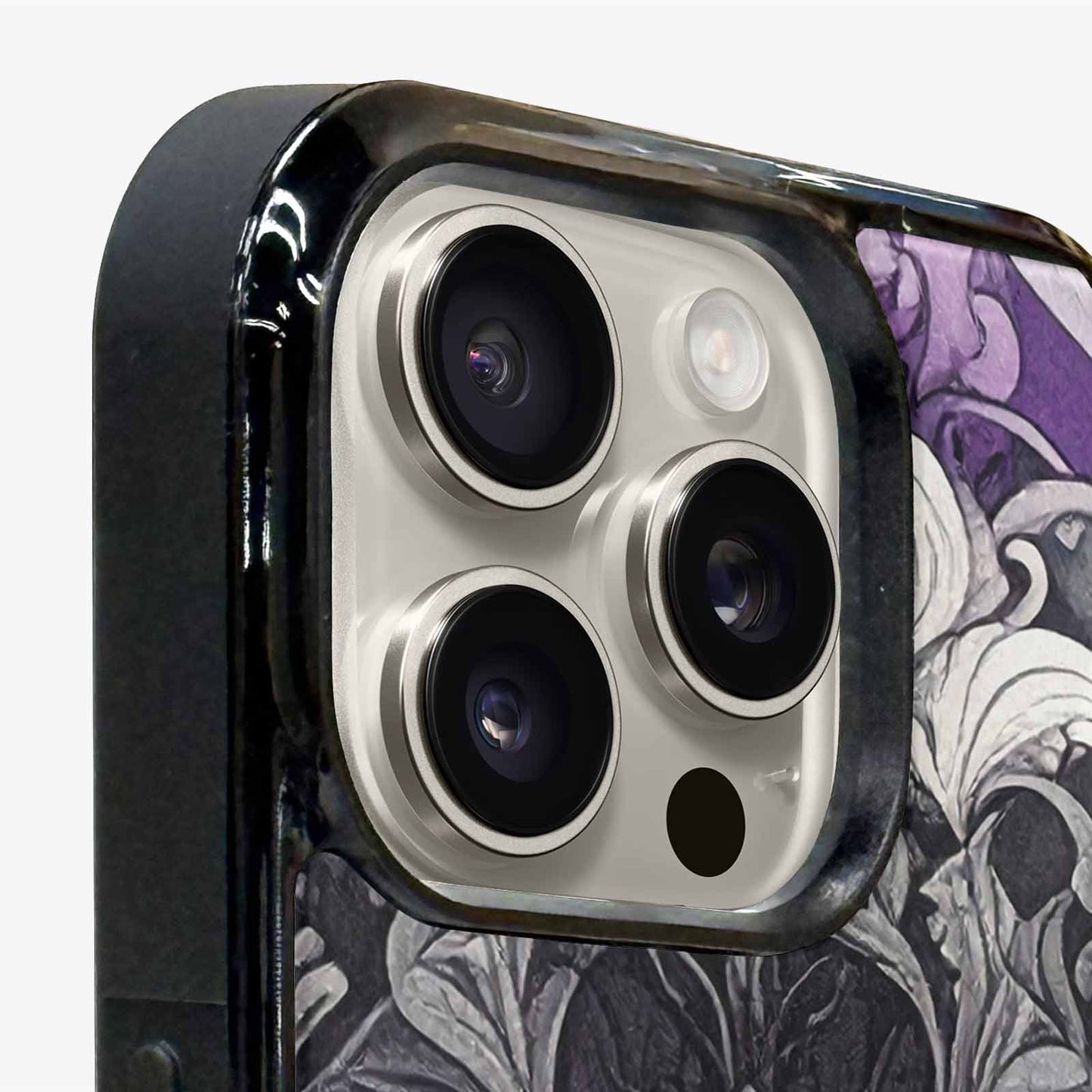 iPhone 16 Pro Case — Asexual Flag Color Theme Small Rainbow, Unique Phone Case Design