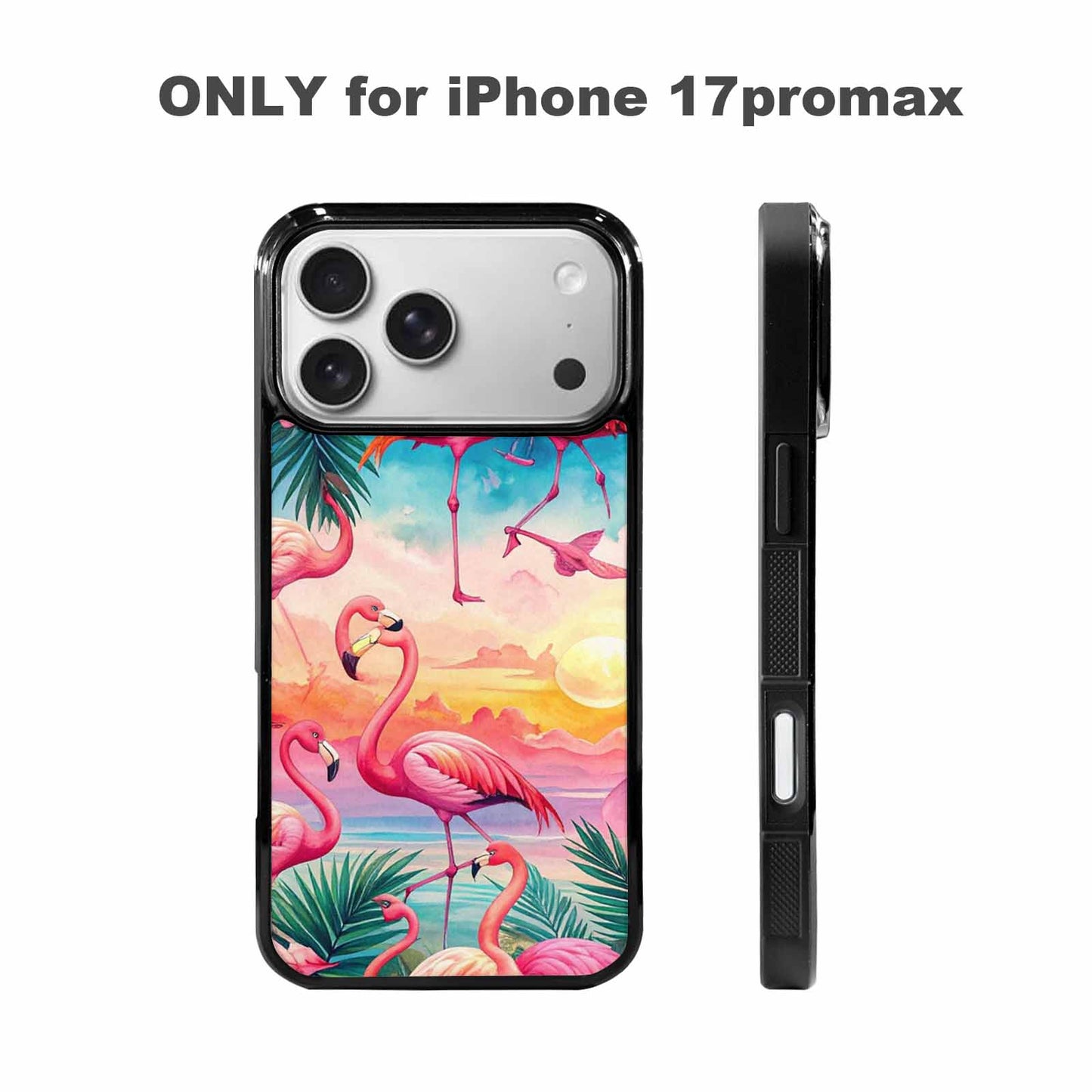 iPhone 17 Pro Max Case — Flamingo Tropical Flamingo Tropical Original Art, Original Design Phone Case