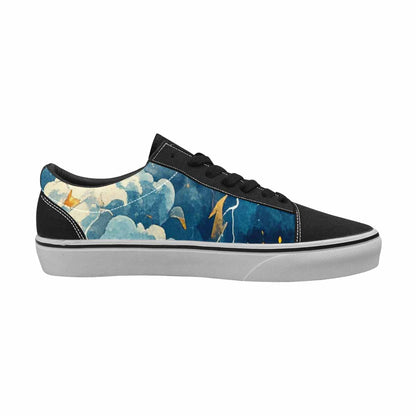WOMEN'S Lightning Bolt Canvas Lace-Up Vibrant Chaos Shoes