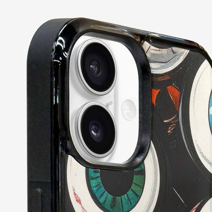 iPhone 16 Plus Case — Googly Cartoon Eyeballs, Custom Print Case Cover