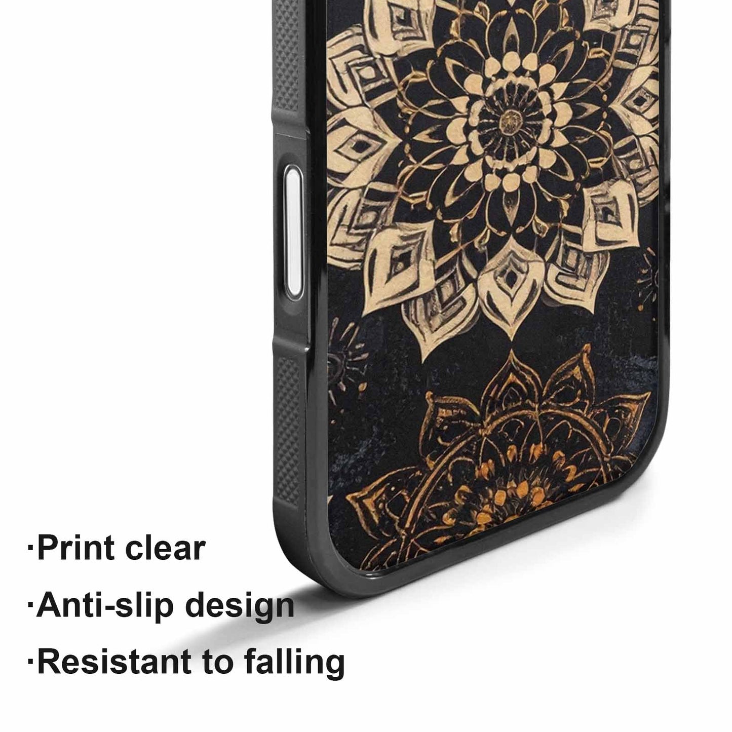 iPhone 17 Case — Small Mandala Pattern, Randomly Floral, Unique Phone Case Design