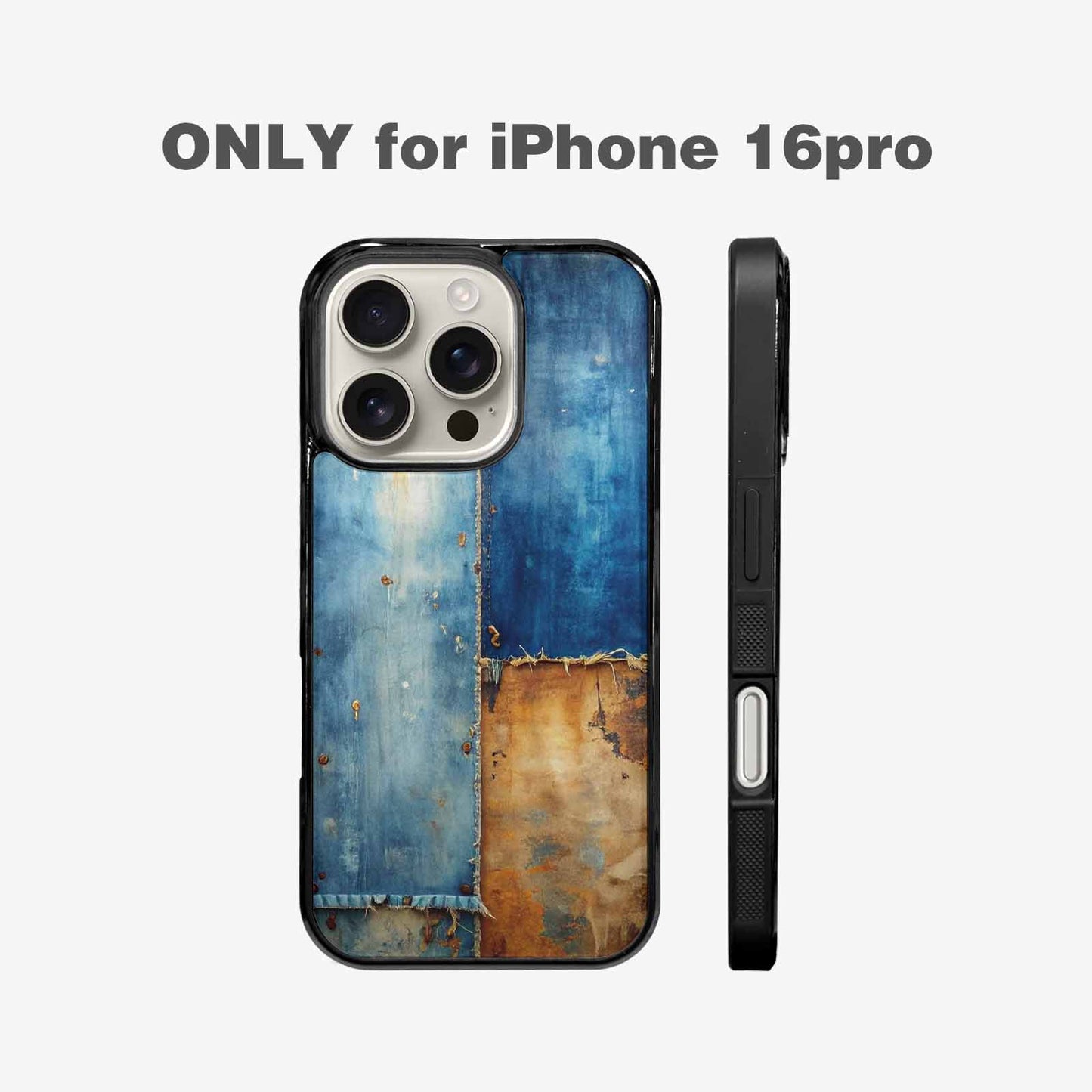 iPhone 16 Pro Case — Curve The Ripping Demin Tectures For, Original Design Phone Case